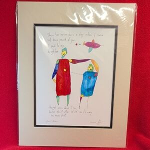 NIP Quiet Pride Father & Daughter Art Print by Brian Andreas from Story People